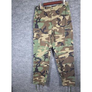 Military Woodland Camo Pants Mens Medium Regular 31-35x29-32 Cargo Tactical
